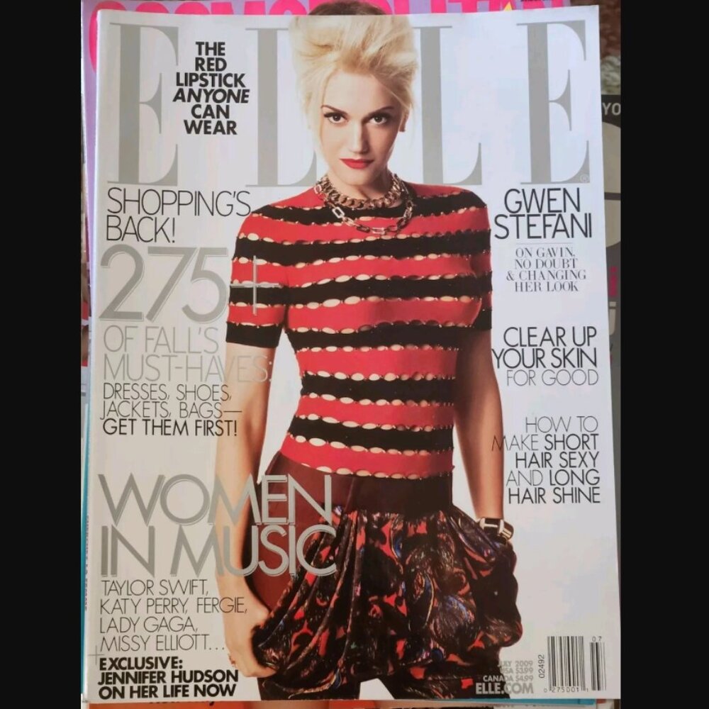 ELLE MAGAZINE #287 July 2009. Gwen Stefani Women In Music Issue.